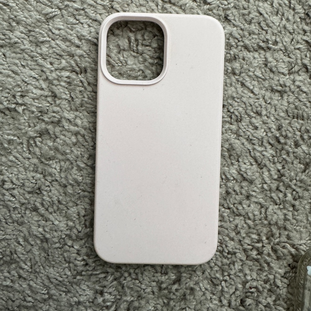 Pink silicone 13 pro max case